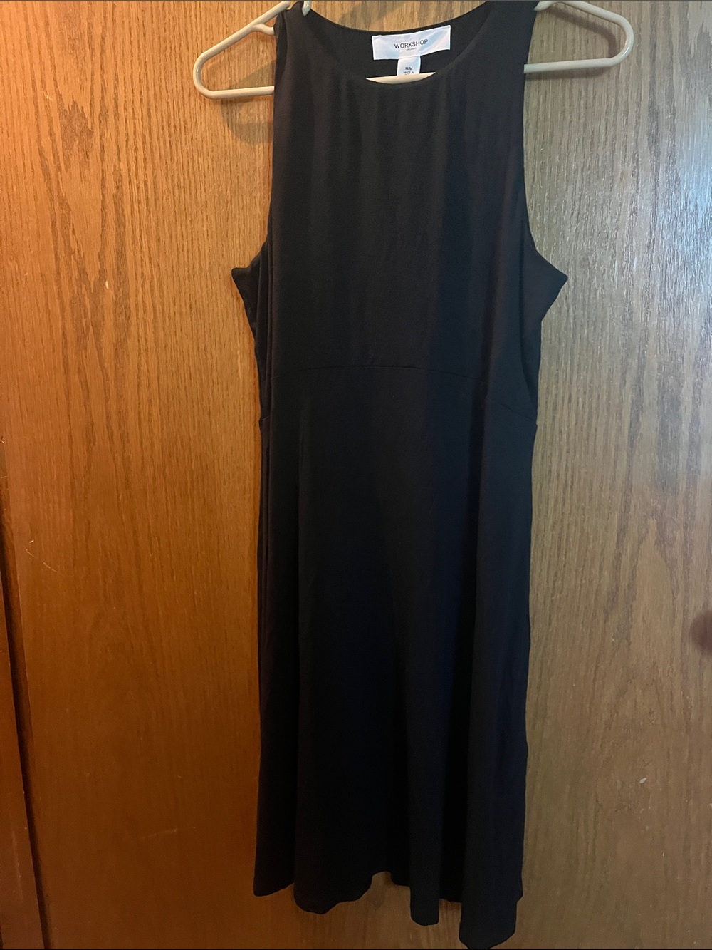 Workshop Republic Clothing Black Sleeveless Midi Dress